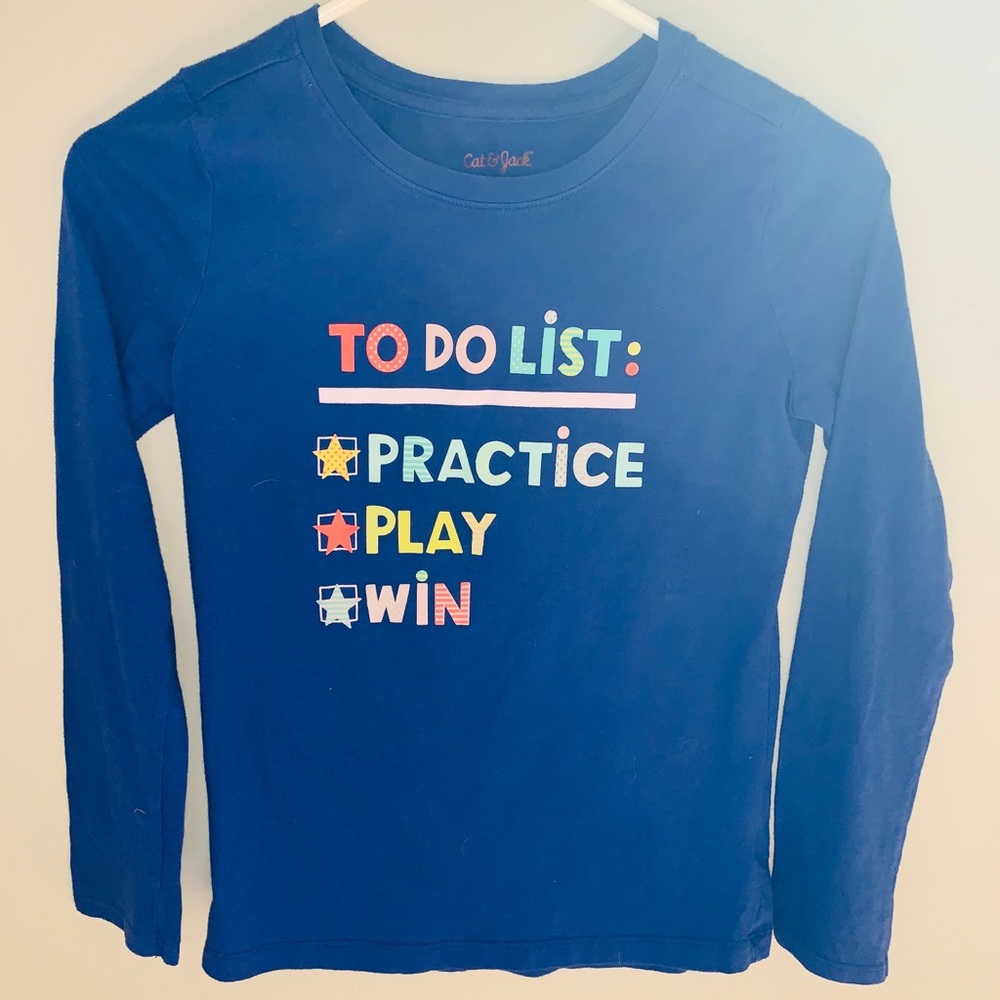 Girls blue long sleeve shirt